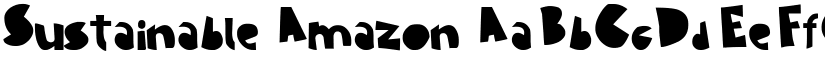 Sustainable Amazon font