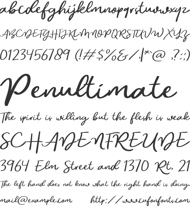 Historia Sky font preview