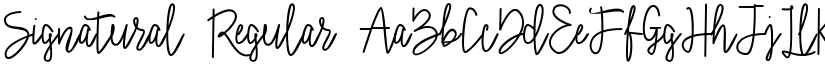 Signatural font download