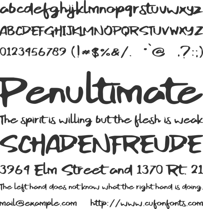 Reckless Art font preview