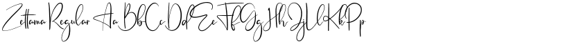 Zettama Regular font