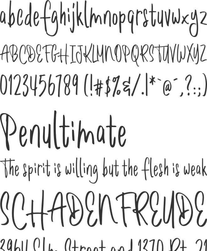 Romantick font preview