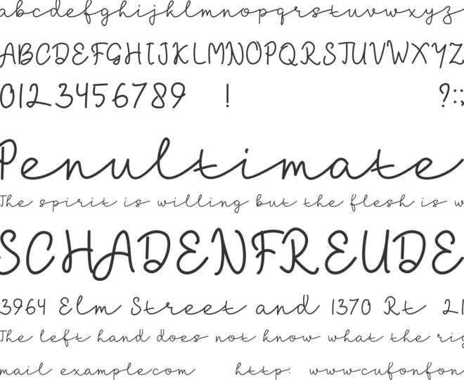 laksana font preview