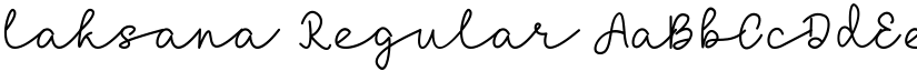 laksana Regular font