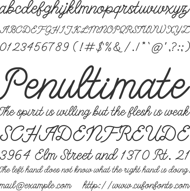 bangkar font preview