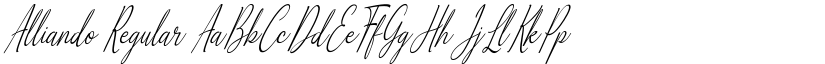 Alliando Regular font