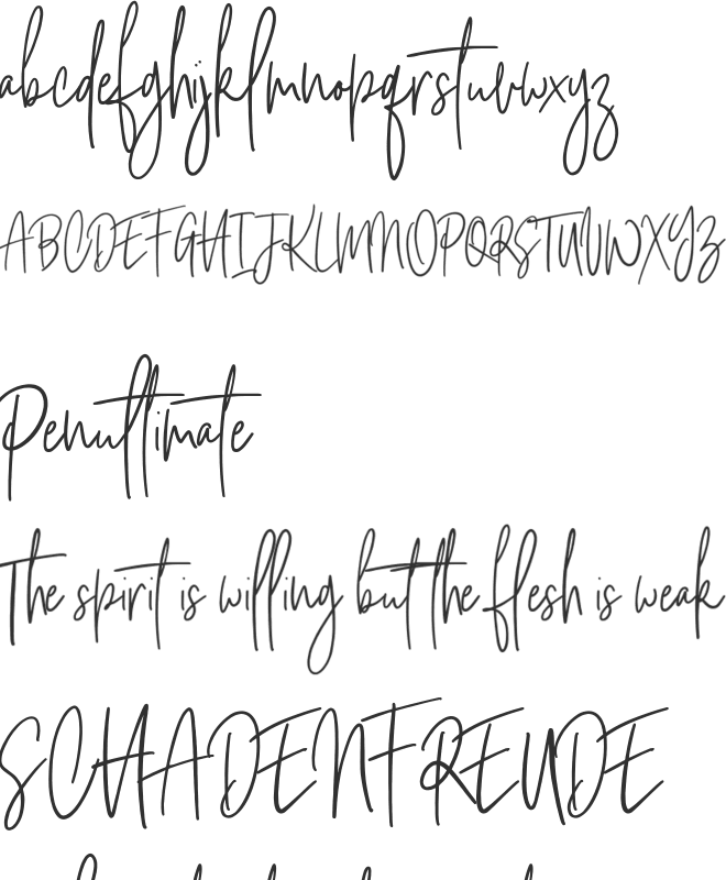Argents Free font preview