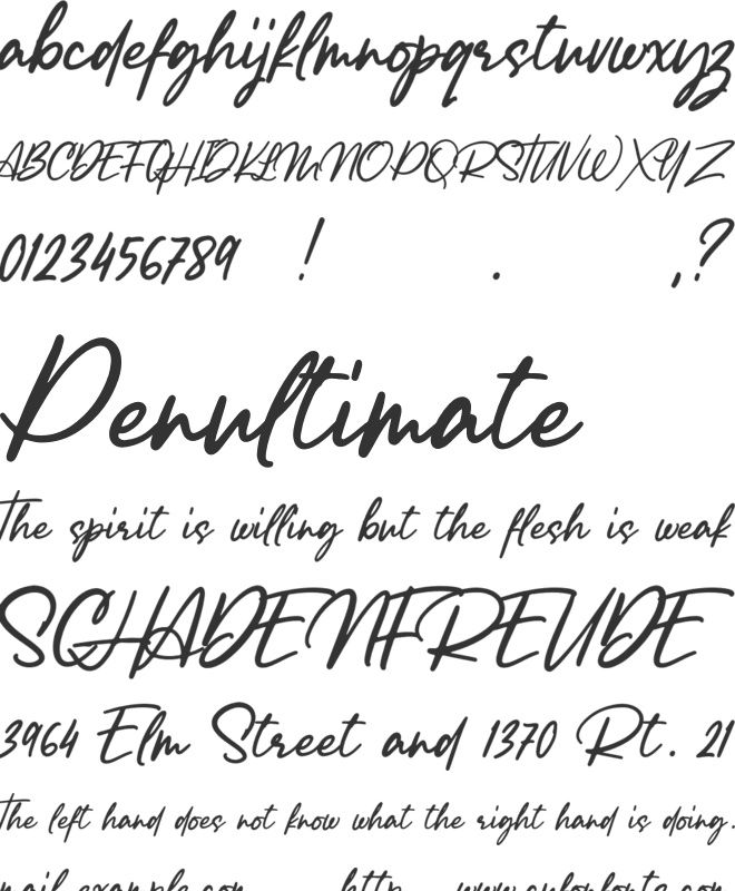 Lancaste Script Alt Demo font preview