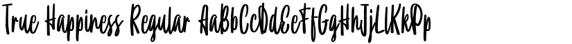 True Happiness Regular font