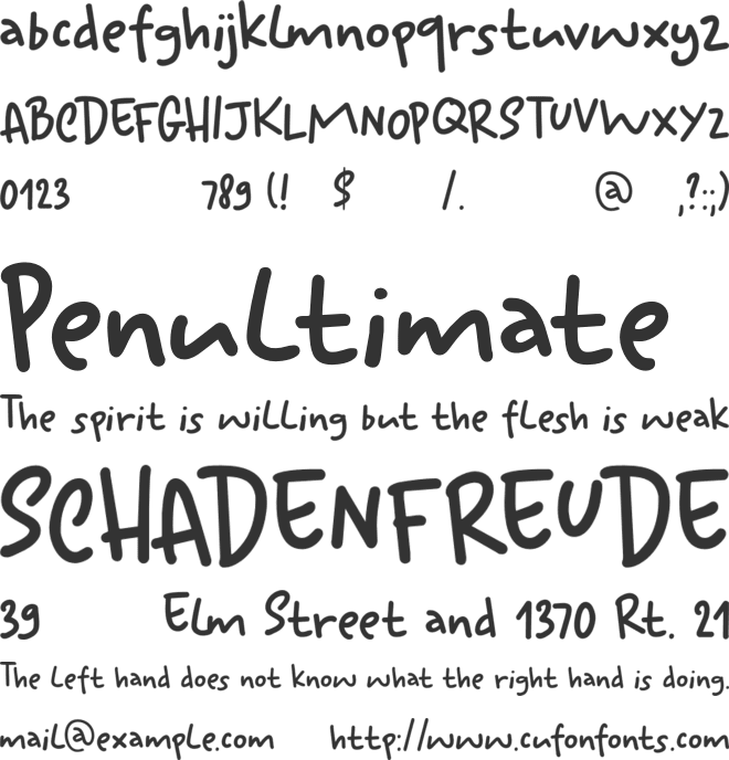 Ketimun DEMO font preview