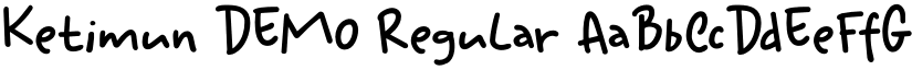 Ketimun DEMO Regular font