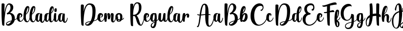Belladia-Demo Regular font