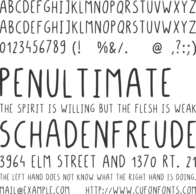 Long Baton font preview