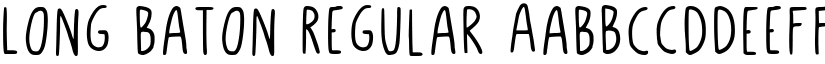 Long Baton Regular font