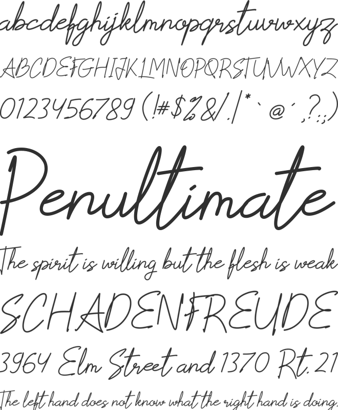 Scoutline font preview