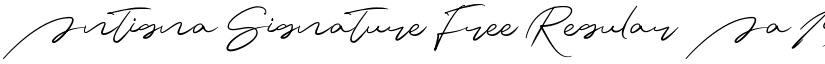 Antigna Signature Free Regular font