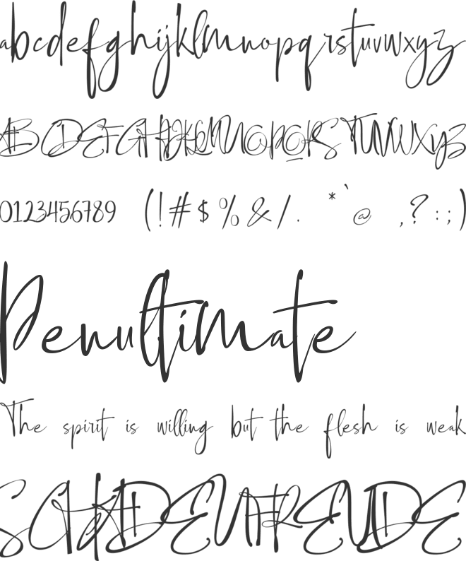 Ethiopia Demo font preview