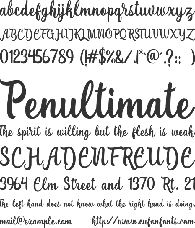 Lanjutin Free Demo font preview