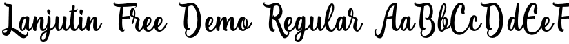 Lanjutin Free Demo font download