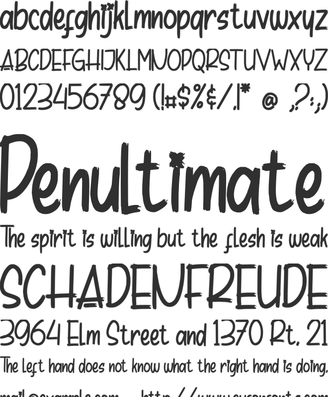 Chips Snack_DEMO font preview