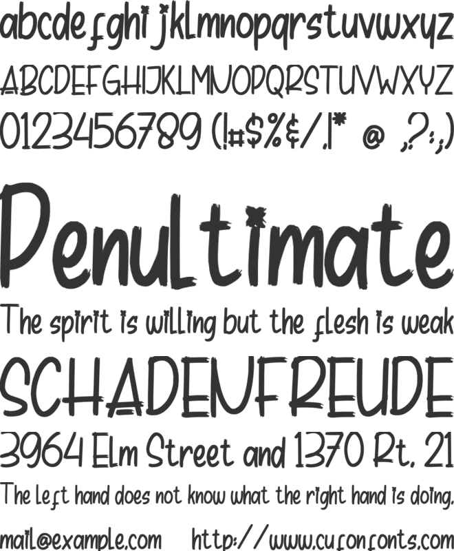 Chips Snack_DEMO font preview