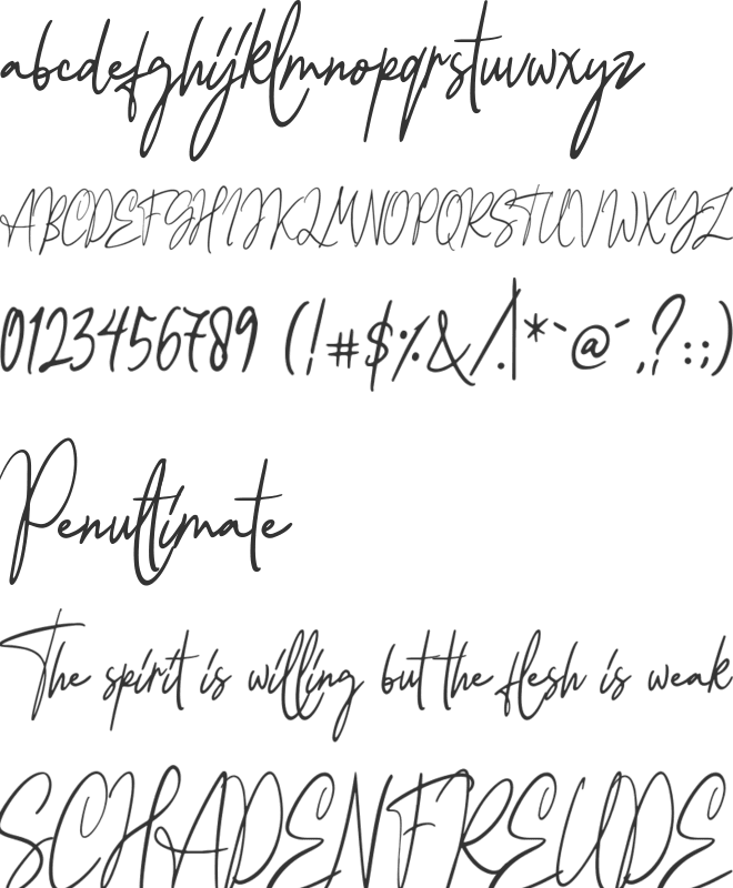 Balietan Demo font preview