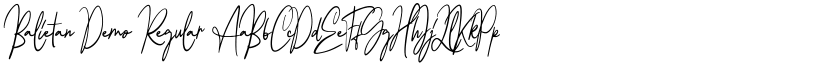 Balietan Demo Regular font