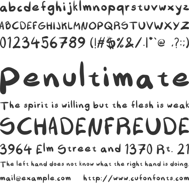 Jks Handwriting font preview