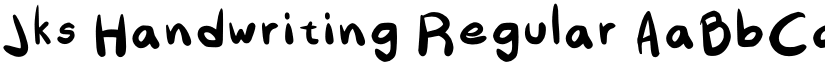Jks Handwriting Regular font