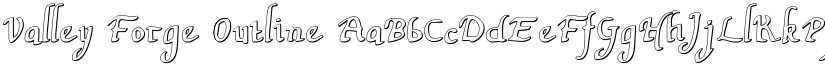 Valley Forge Outline font