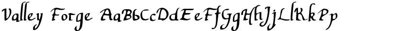 Valley Forge font