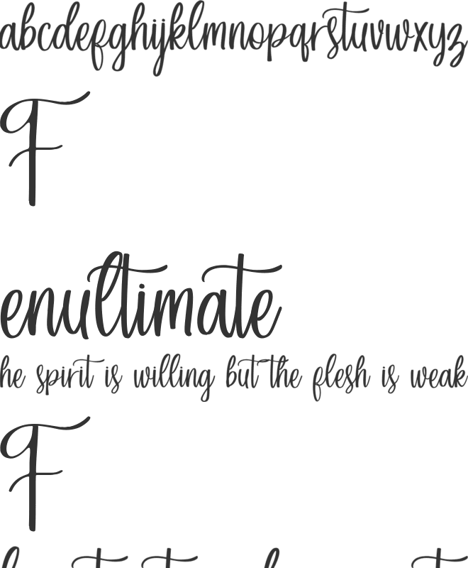 Forefarmers DEMO font preview