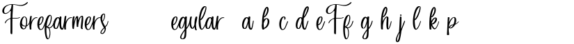 Forefarmers DEMO Regular font