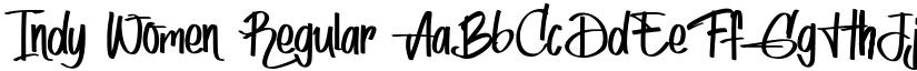 Indy Women Regular font