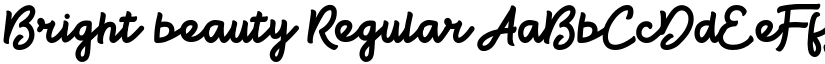 Bright beauty Regular font