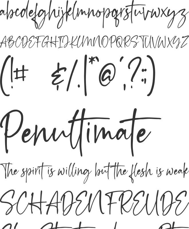 Esthentic DEMO font preview
