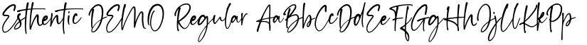 Esthentic DEMO Regular font