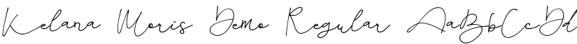 Kelana Moris Demo Regular font
