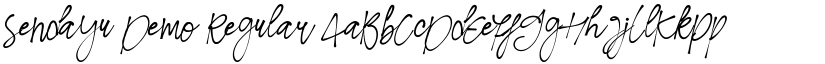 Sendayu Demo Regular font