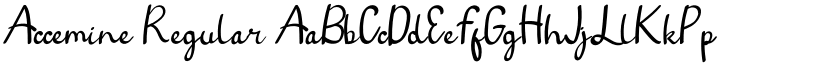 Accemine font download