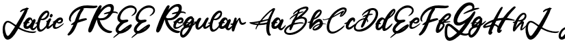 Jalie FREE Regular font