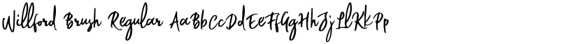 Willford Brush Regular font