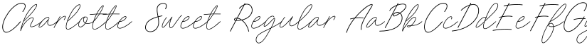 Charlotte Sweet Regular font