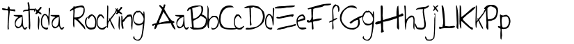 Tatida Rocking font