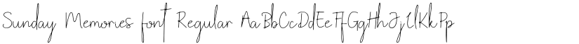 Sunday Memories font Regular font