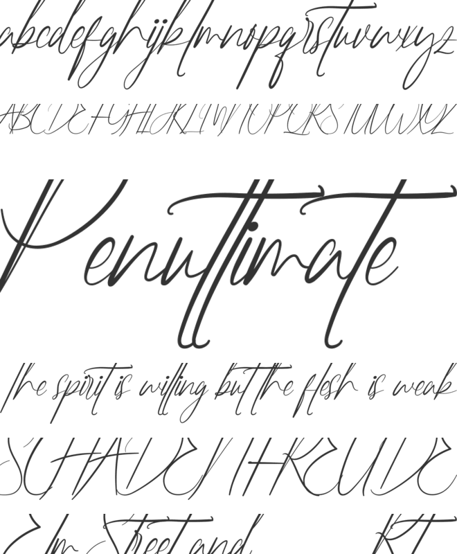 Hostiline Demo font preview