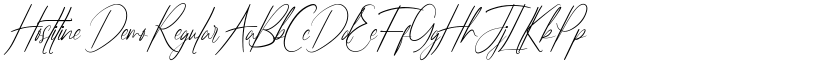 Hostiline Demo Regular font