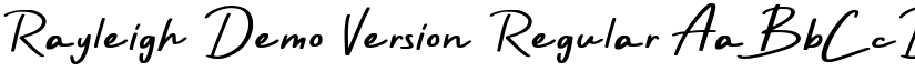 Rayleigh Demo Version Regular font