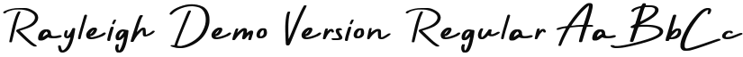 Rayleigh Demo Version font download