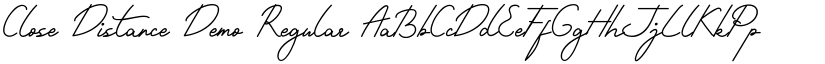 Close Distance Demo Regular font